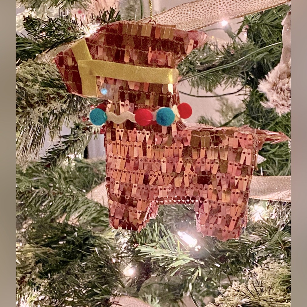 NWOT Pink Pony Piñata Ornament